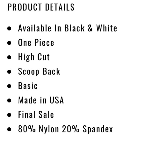 NWT - Cut It High Swimsuit White - Picture 8 of 8